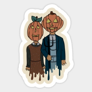 Pumpkin Gothic Sticker